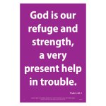 Waterproof Scripture Poster: Ps. 46.1