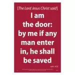 Waterproof Scripture Poster: Jn. 10.9