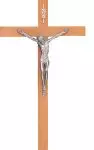 14 1/2 Inch Wood Hanging Crucifix