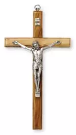 8 Inch Olive Wood Crucifix