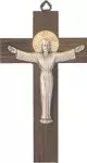 8 Inch Metal Risen Christ Wood Crucifix