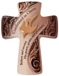 5" Symbolic Confirmation Wood Cross