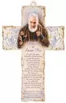 6 Inch Saint Pio Wood Cross