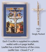 2" Crucifix with Prayer Leaflet