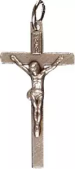 1 1/4 inch Metal Crucifix