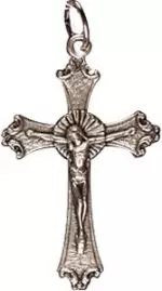 1 1/4" Metal Crucifix