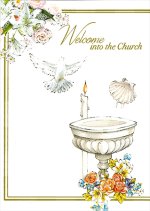 Welcome Into the Church - Single Card with Insert