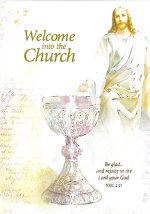 Welcome into the Church - Single Card with Insert