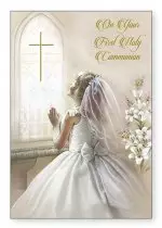 Girl's Communion Card