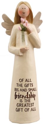 5" Friendship Resin Message Angel