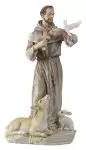 8 1/2" Saint Francis Veronese Resin Statue