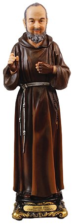 8" Saint Pio Florentine Statue