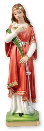 8 3/4" Saint Philomena Plaster Statue