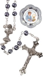 Communion Glass Rosary