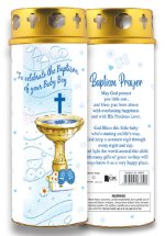 Baby Boy Baptism Candle