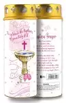 Baby Girl Baptism Candle