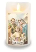 Holy Family LED Scented Wax Candle with Timer