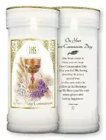 First Holy Communion Single Pillar Candle