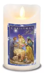 Nativity LED Scented Wax Candle with Timer