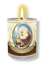 Pack of 4 Saint Pio 24 Hour Votive Candle