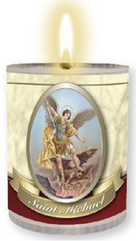 Saint Michael 24 Hour Votive Candle - Pack of 4