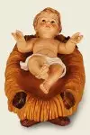 3" Resin Baby Jesus in Manger