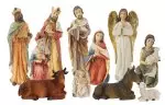 11 Piece 18" Fibre Glass Nativity Figures Set