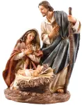 12" Resin Holy Family Nativity Set