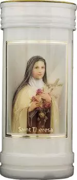 Saint Theresa Single Pillar Candle