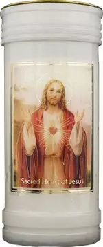 Sacred Heart Single Pillar Candle