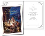 Christmas Mass Bouquet Single Card with Insert