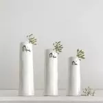 Home, Family, Love Trio of Bud Vases