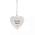 Lovely Mum Porcelain Heart