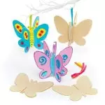 Wooden 3D Butterflies - Pack of 6