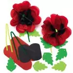 Poppy Tissue Paper Kits  - Pack of 6