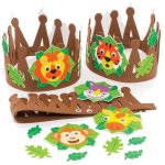 Jungle Animals Crown Kits - Pack of 3