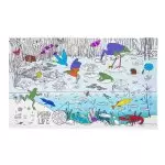 Nature & Wildlife Pond Adventure Tablecloth - Colour In & Learn