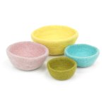 Handmade Felt Easter Trinket Dish Set