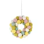 Handmade Felt Easter Mini Bubble Wreath Hanging Decoration