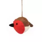 Handmade Needle Felt Sweetheart Robin Hanging Christmas Tree Decoration