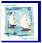 Birthday Sailing Boats Greetings Card