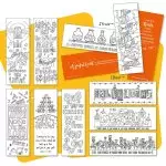 10 Images of Joy Colouring bookmarks