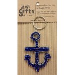 Beaded Anchor Keyring