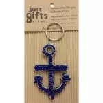 Beaded Anchor Keyring