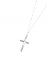 Diamond Cut Silver Cross Pendant