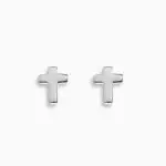 Silver Cross Earrings