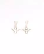 Sterling Silver  Angel Dropper Earrings