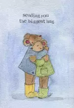 Thinking Of You Card The Biggest Hug Single card