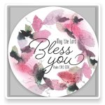 May the Lord Bless You - set of 4 ceramic coasters in gift box