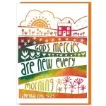 God's Mercies Greetings Card